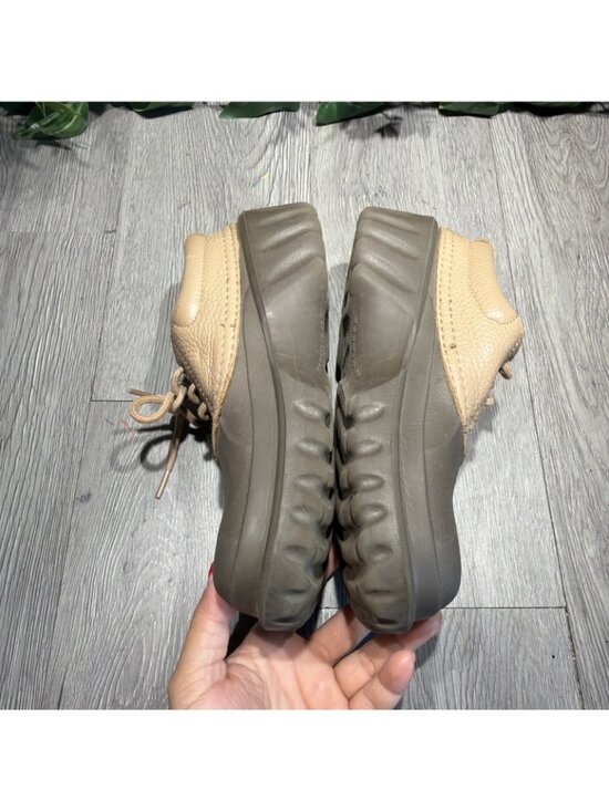 Crocs Axel Islander Lace Up Shoes Unisex Mens 6 Womens 8 Tan Leather Duck Boot main image 6